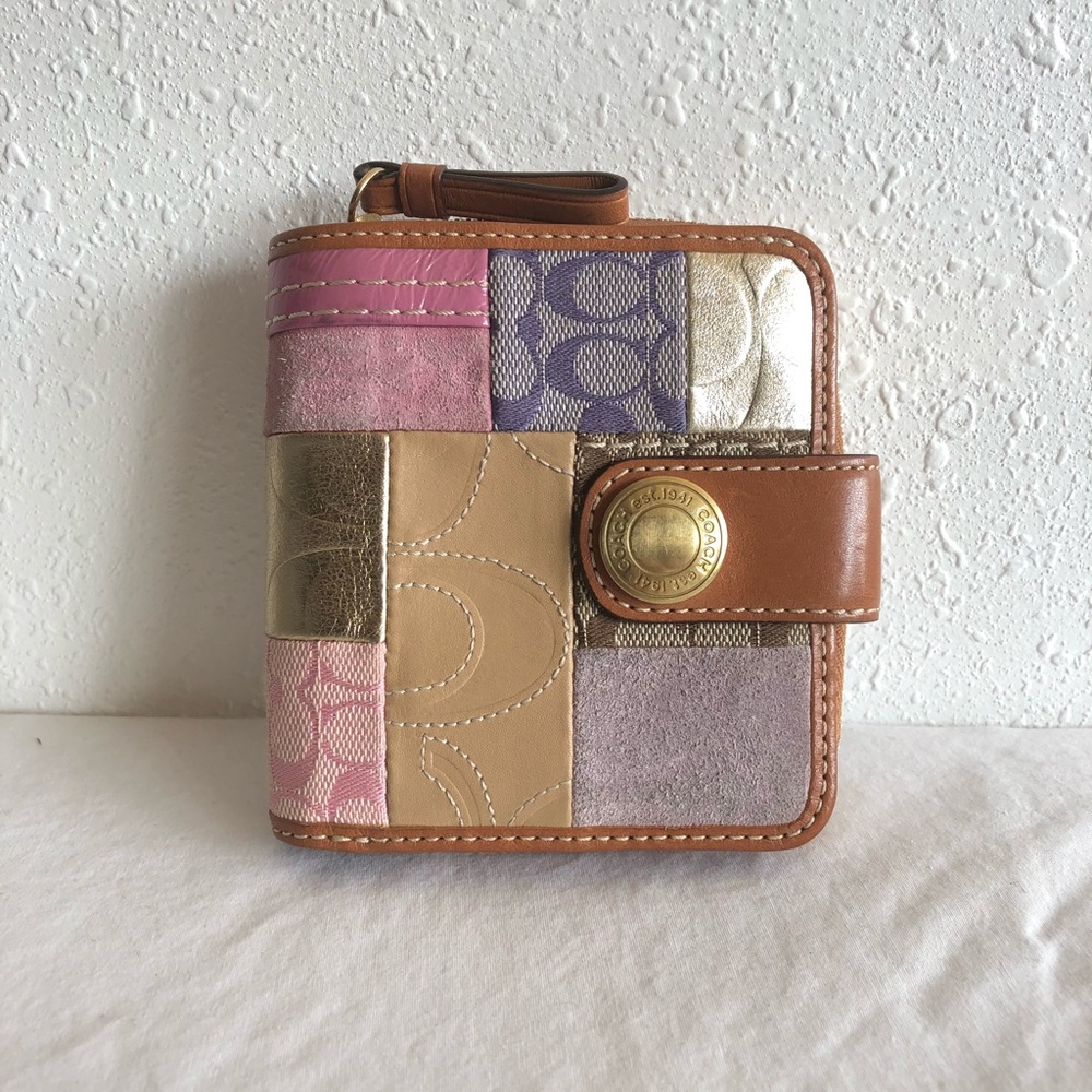 Coach multi patterned wallet ~ nwot